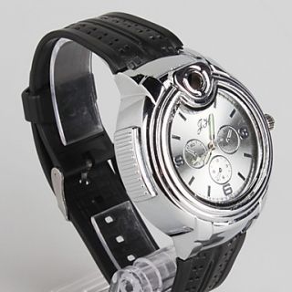 USD $ 14.79   Sporty LED Watch Butane Lighter (Silver and Black),