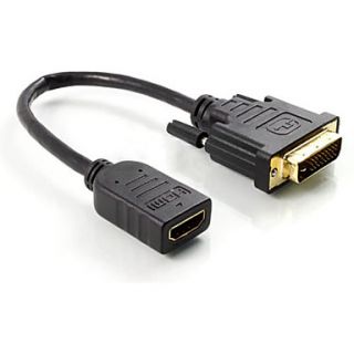 EUR € 9.93   Chapado en oro DVI a HDMI cable, ¡Envío Gratis para