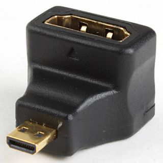 USD $ 4.99   HDMI A Female to HDMI D Male 90 Degree Adapter,