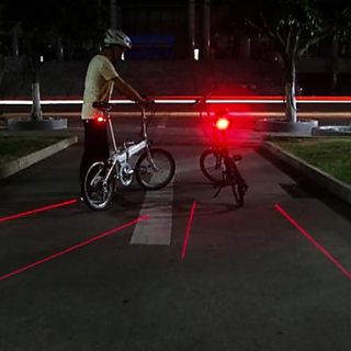 EUR € 10.39   vattentäta laser 3 MODE LED cykel bakljus, Gratis