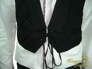 Kris Van Assche 08AW Black Backless Padded Vest