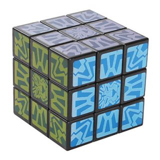 EUR € 3.95   diy pterossauro 3x3x3 padrão preto quadro mágico cubo