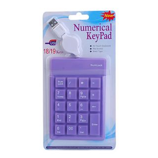 EUR € 7.53   19 chave de silicone usb teclado numérico (roxo