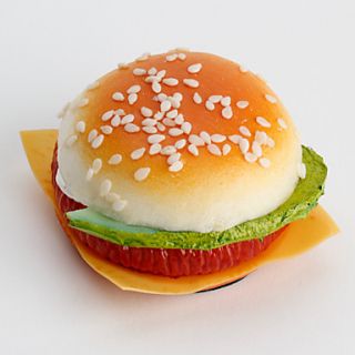 USD $ 1.89   Soft Hamburger Shaped Keychain (Random Colors),