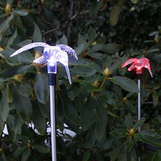 Colore della luce solare Cambiare stile Hummingbird pali da giardino