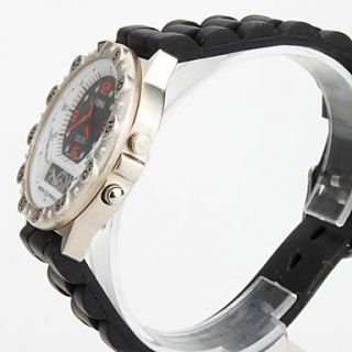 EUR € 6.89   unisex silikone analog quartz armbåndsur (sort
