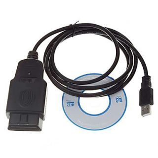 USD $ 18.45   OBDII USB Car Diagnostic Cable   Black,