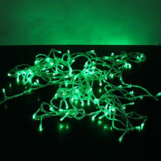 10m 100 luz LED verde 8 modos de chispas navidad cadena de hadas de la