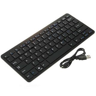 78 chave de teclado bluetooth portátil sem fio recarregável slim