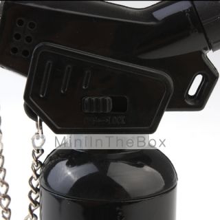 USD $ 5.69   Cylinder Fixed Gas Jet Lighter With Cap Black,