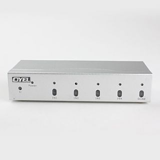 USD $ 49.99   4 In and 1 Out VGA Audio Switch Box With Remote Control
