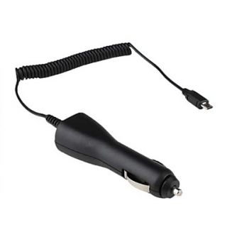Spiral Cable Car Power Charger for Samsung Galaxy and Other Cellphones