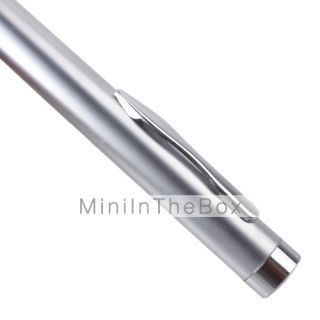 USD $ 14.99   Steel Green Laser Pointer Pen With Silver Edge(Include 2