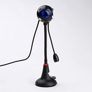 USD $ 7.39   8 Megapixel Flexible USB Webcam with Microphone (Black