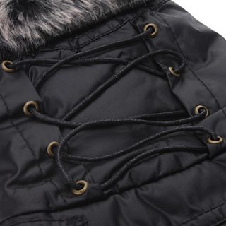 USD $ 18.09   Gothic Beam Waist Style Leather Coat for Dogs (Black,XS