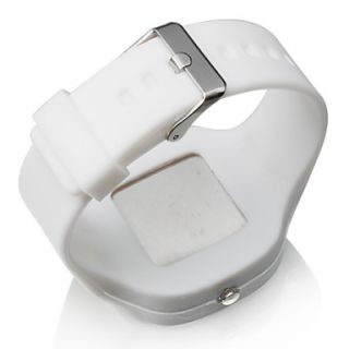 jelly silikone rem quartz armbandsur hvid 00195045 161 skriv en