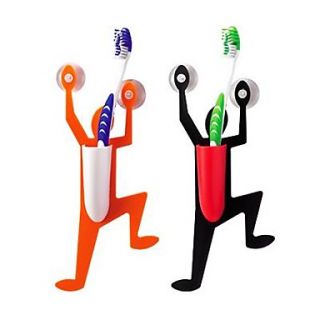 bad klatring mann utforming tannbørsteholder (tilfeldig farge