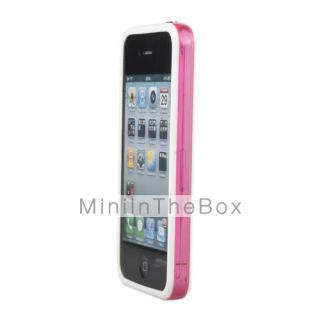 Stylish Protective Bumper Infinite Loop Frame Case for iPhone 4 (White