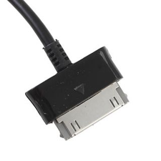 AV Composite Cable with USB Charging Cable for Samsung P1000   Black