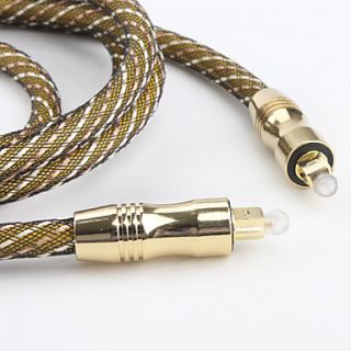 USD $ 14.69   Gold Plated Male to Male Toslink Digital Fever Optical