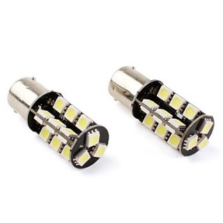 156 27 * 5050 SMD CANbus witte led auto verkeerslichten (2 pack, DC