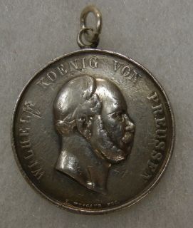 Vintage Silver Imperial German Prussia Kaiser Wilhelm I Medal