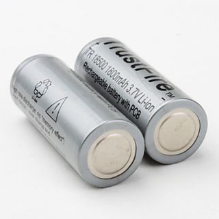 USD $ 11.49   TrustFire 18500 1800mAh 3.7V Rechargeable Battery with