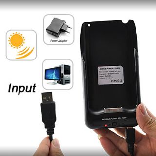High Capacity 2100mAh Solar Battery Charger with Holder for iPhone and