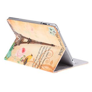 USD $ 20.69   Eiffel Tower Pattern PU Leather Case for iPad 2 and the