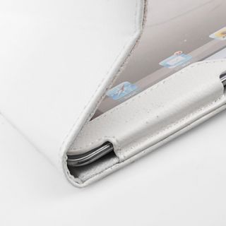 grano de litchi de protección pu funda de cuero con soporte para iPad