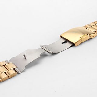 USD $ 11.49   Unisex Stainless Steel Watch Band 22MM (Gold),