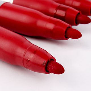 USD $ 6.49   Red Oily Marker Pen (10 Piece),