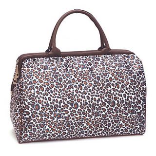 USD $ 20.79   Leopard Pattern Nylon Travel Handbag,