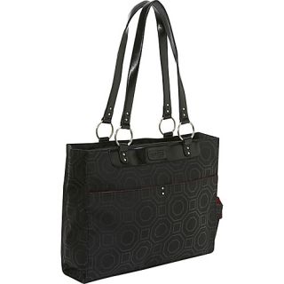 Kailo Chic Womens Structured Laptop Tote Black
