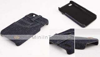 USD $ 7.69   Jeans Cover Hard Case for iPhone 4 / 4S (Side Pocket