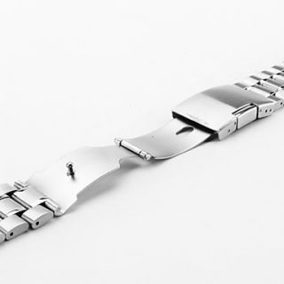 EUR € 8.55   unisex roestvrij stalen horloge band 24mm (zilver
