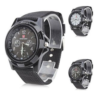 USD $ 4.49   Unisexs Fabric Analog Quartz Wrist Watch gz0006081