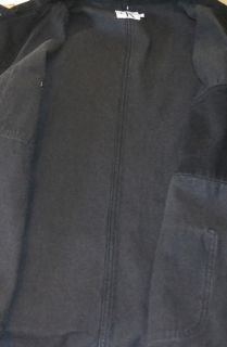 Calvin Klein Jeans Black Button Down Cotton Denim Jean Jacket Coat