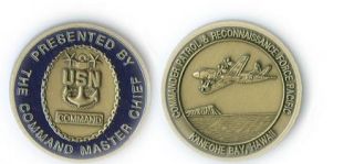 USN Command Master Chief Kaneohe Bay Hawall Challenge Coin