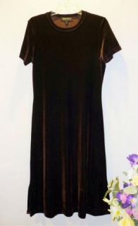 Karen Kane Womens Brown Velvet Dress Size M Medium