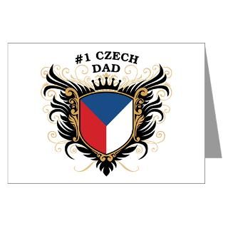 number one czech dad greeting card