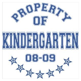 Property of Kindergarten 2008 2009 Wall Art Poster