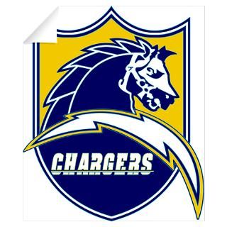 Wall Art  Wall Decals  Chargers Bolt Shield Wall