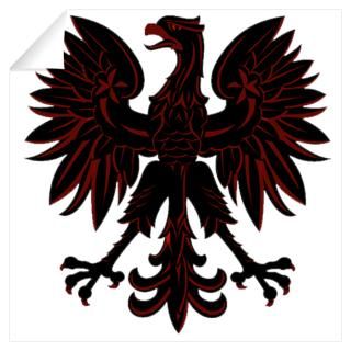 Wall Art  Wall Decals  Polish Eagle red and black