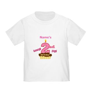 Gifts  2 T shirts  Custom Second Birthday Cupcake T