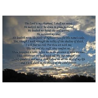 Wall Art  Posters  Beautiful Psalm 23 Poster