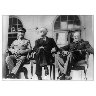 Roosevelt, Stalin, and Churchill, Teheran Poster
