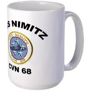 USS Nimitz CVN 68 Large Mug Large Mug