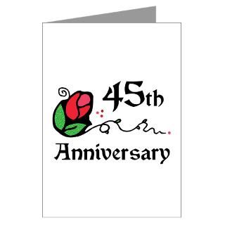 45th Wedding Anniversary Greeting Card by thepixelgarden