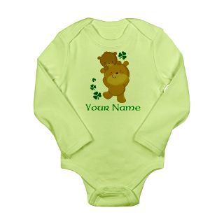 Personalized Irish Bears Long Sleeve Infant Bodysu by mainstreetshirt